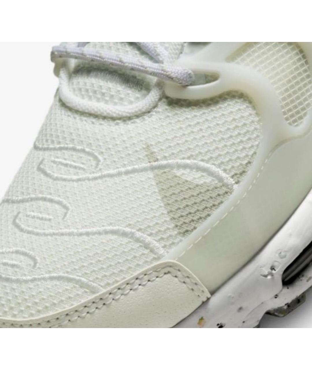 NIKE Белые текстильные низкие кроссовки / кеды, фото 6