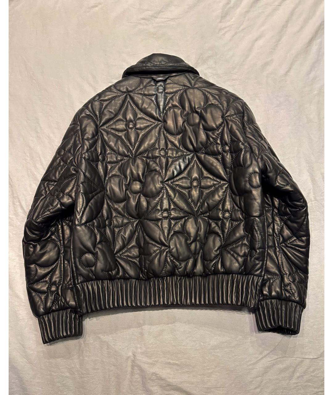 LOUIS VUITTON Черная кожаная куртка, фото 3