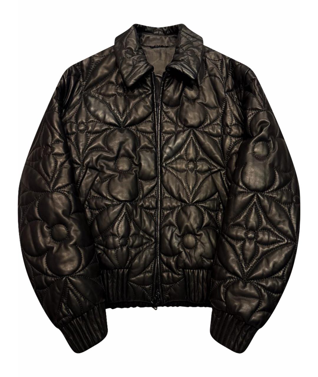 LOUIS VUITTON Черная кожаная куртка, фото 1