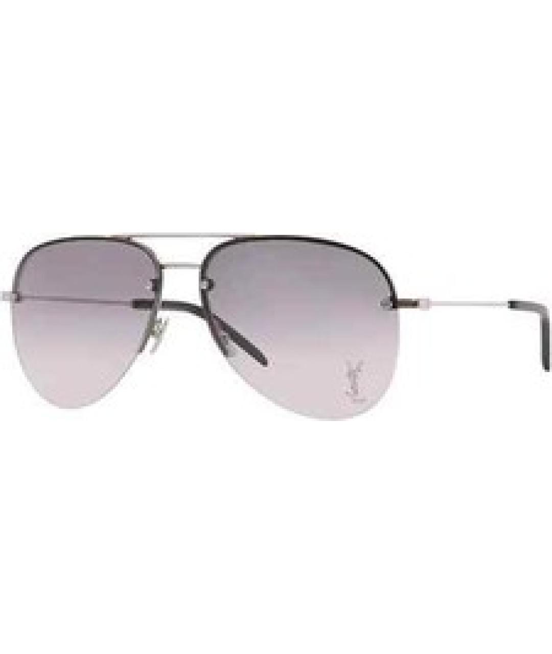 SAINT LAURENT Серебряные солнцезащитные очки, фото 2