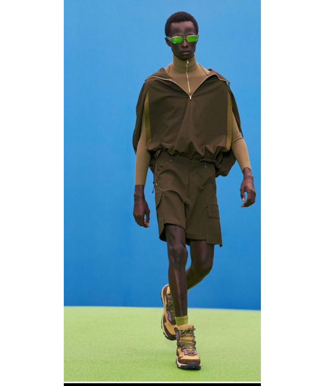 JACQUEMUS Коричневые замшевые высокие ботинки, фото 4