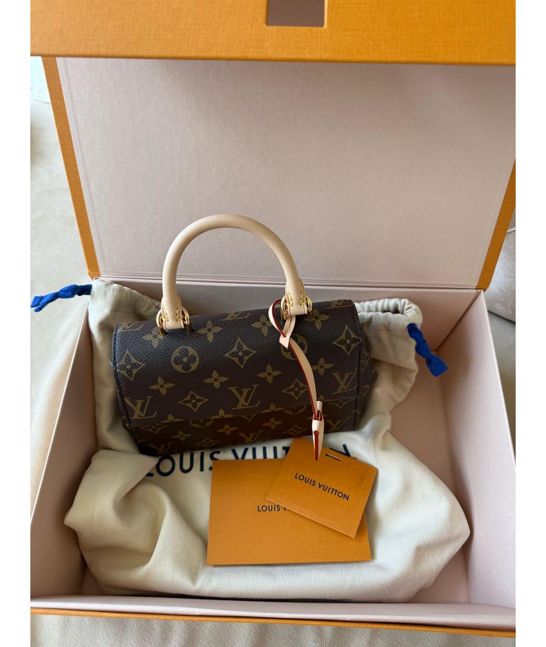 LOUIS VUITTON Коричневая сумка с короткими ручками, фото 5