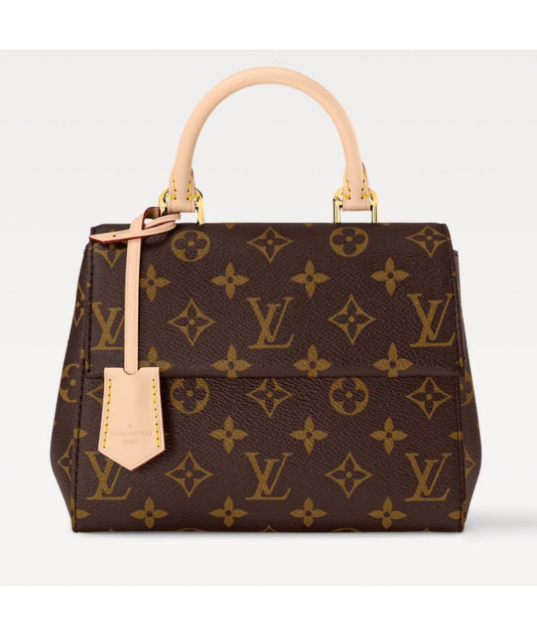 LOUIS VUITTON Коричневая сумка с короткими ручками, фото 9
