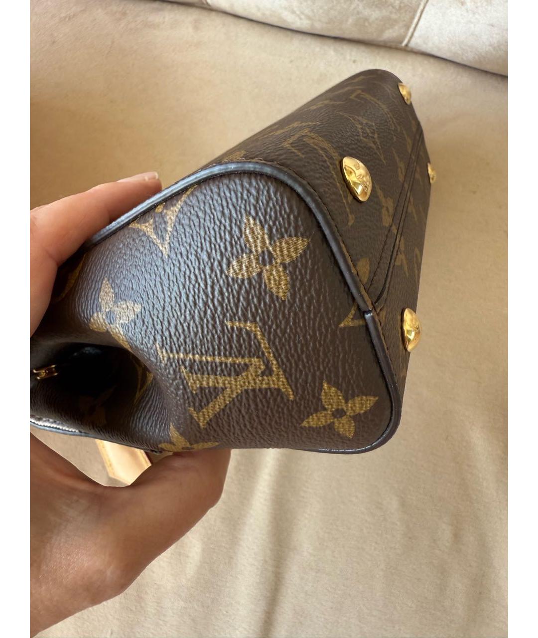LOUIS VUITTON Коричневая сумка с короткими ручками, фото 8