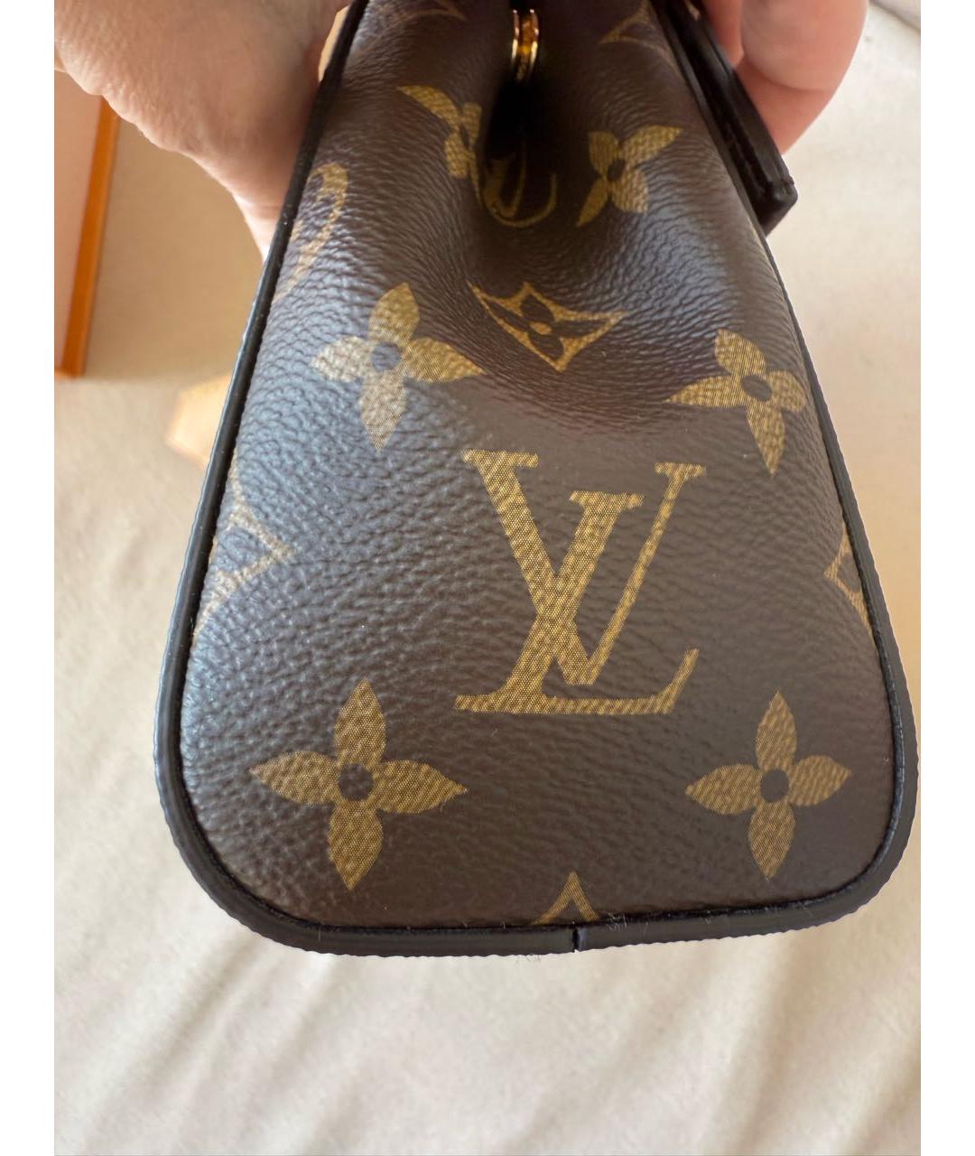LOUIS VUITTON Коричневая сумка с короткими ручками, фото 2