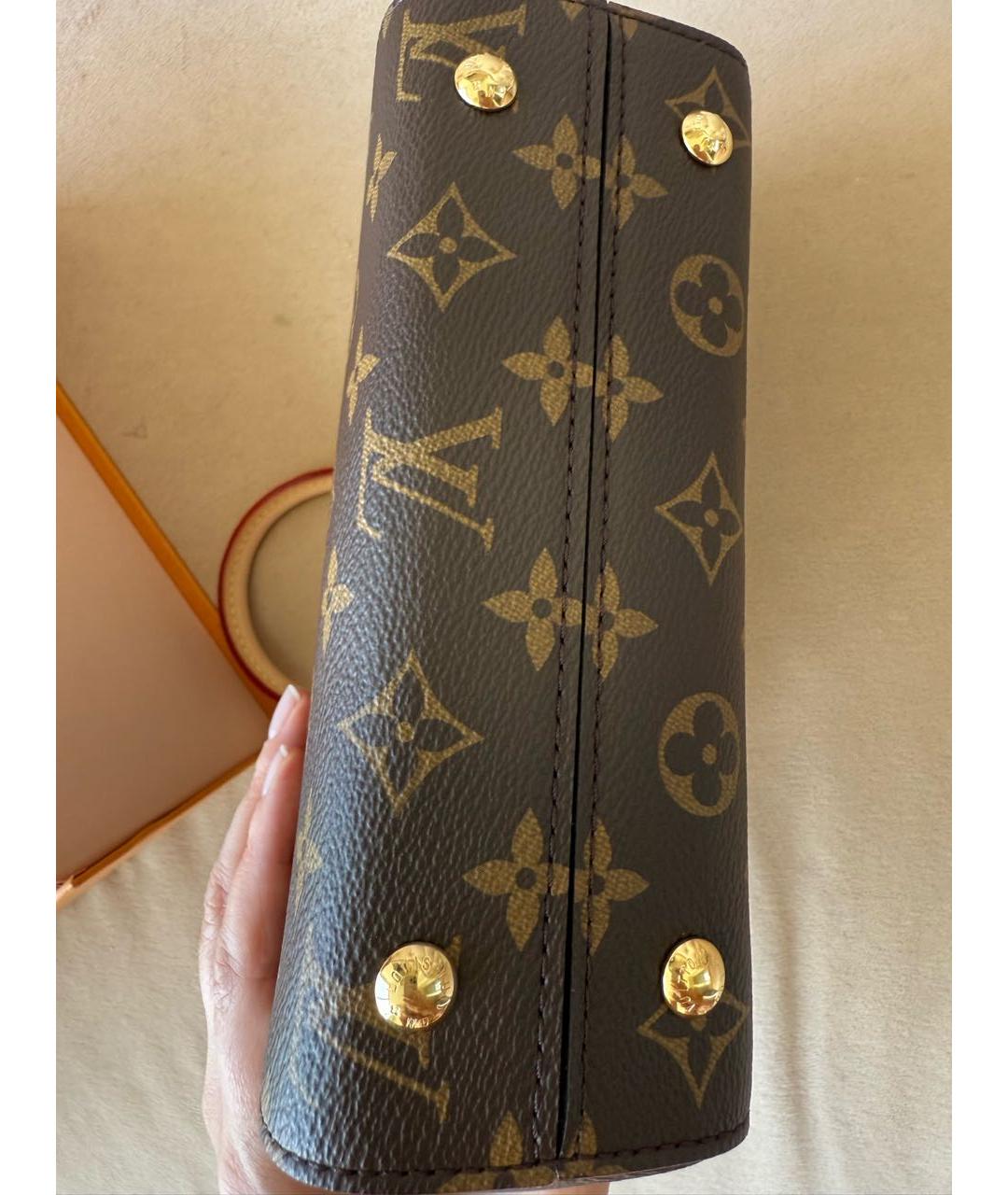 LOUIS VUITTON Коричневая сумка с короткими ручками, фото 7