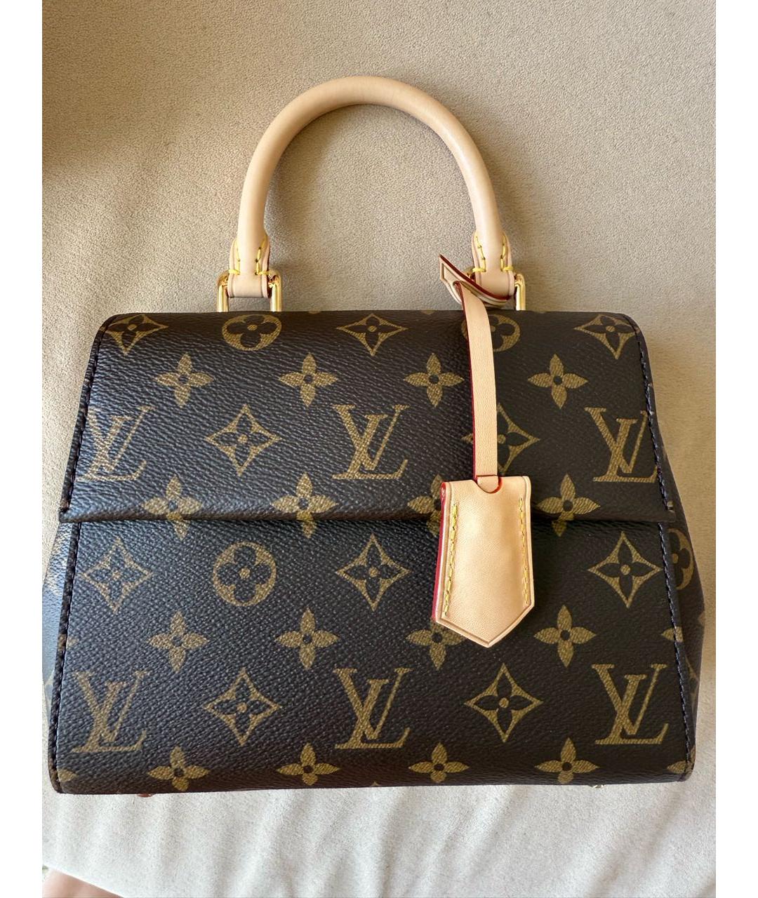 LOUIS VUITTON Коричневая сумка с короткими ручками, фото 3