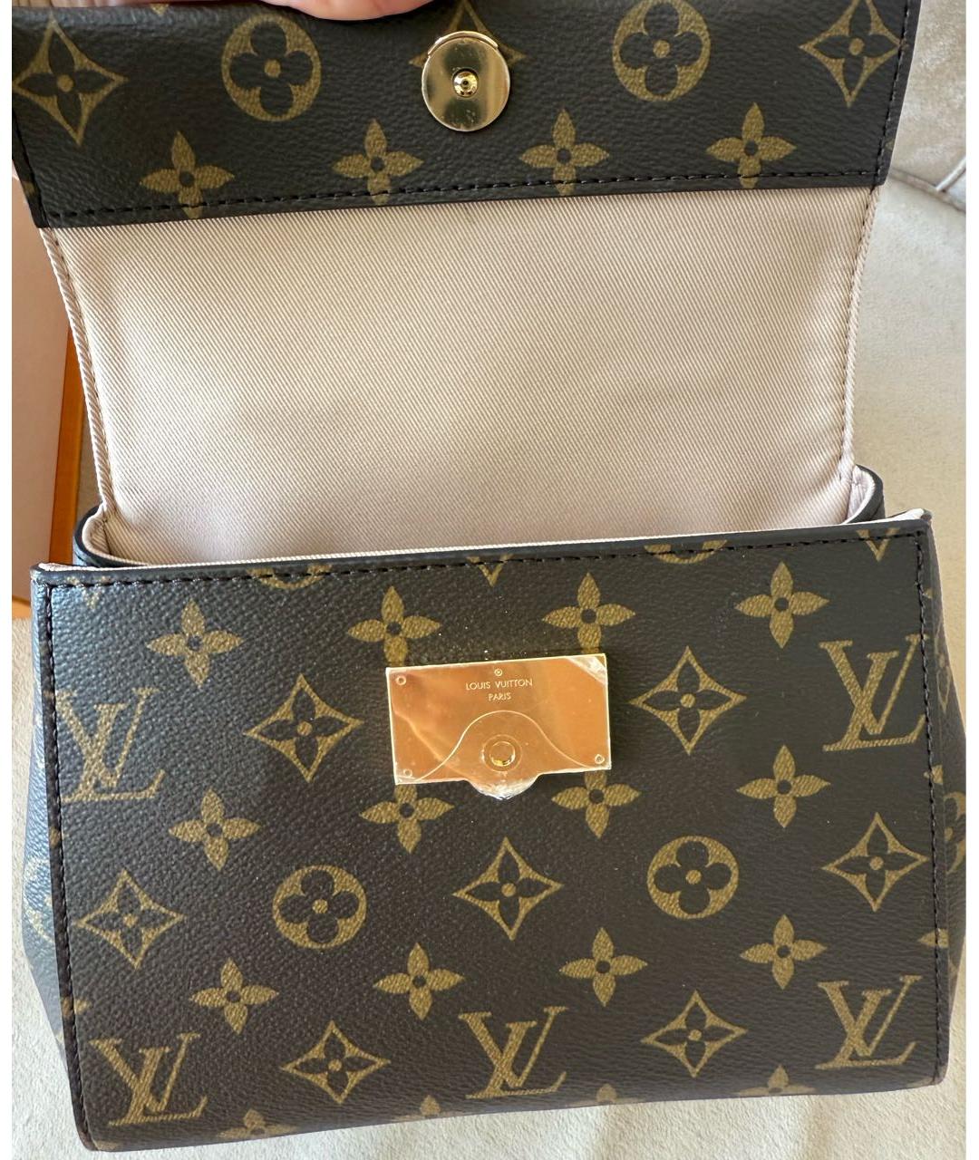 LOUIS VUITTON Коричневая сумка с короткими ручками, фото 4