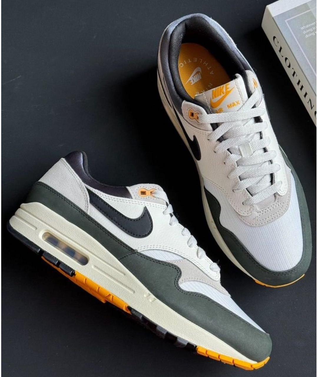 NIKE Белые кожаные низкие кроссовки / кеды, фото 7