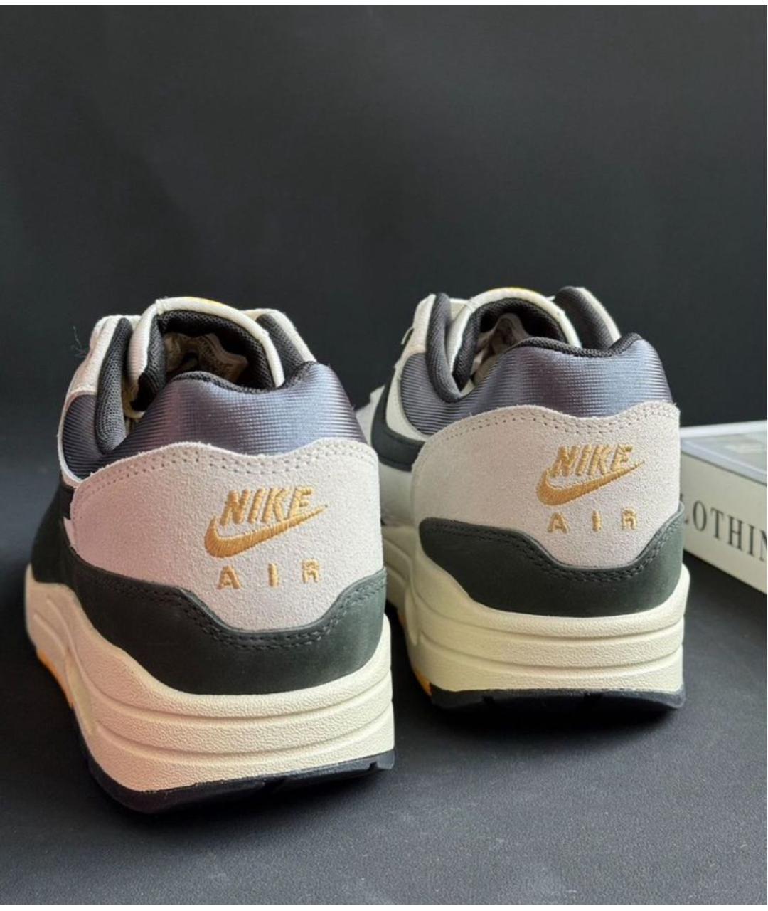NIKE Белые кожаные низкие кроссовки / кеды, фото 5