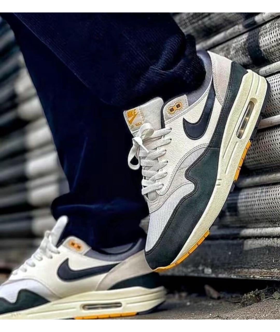 NIKE Белые кожаные низкие кроссовки / кеды, фото 8