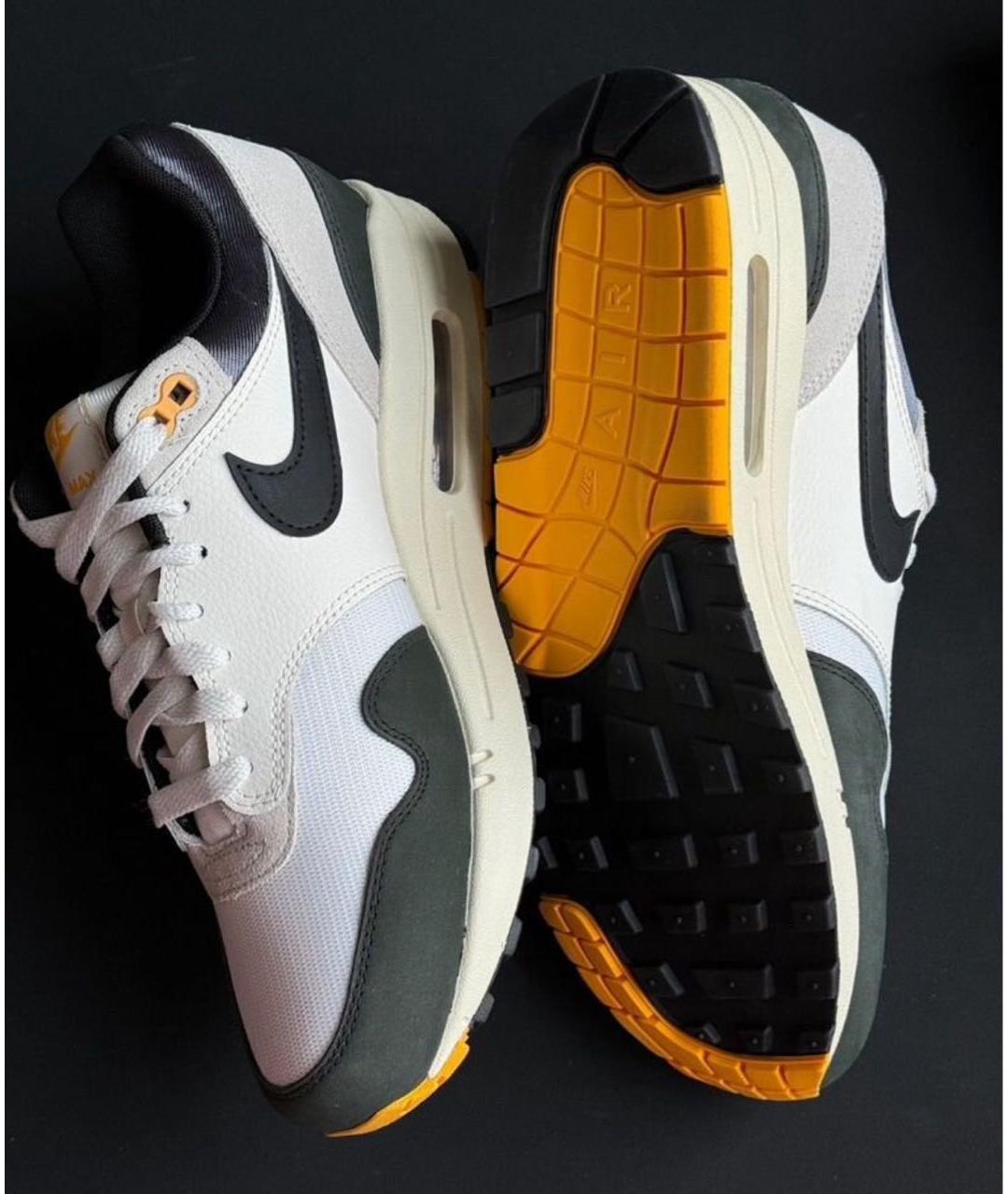 NIKE Белые кожаные низкие кроссовки / кеды, фото 6