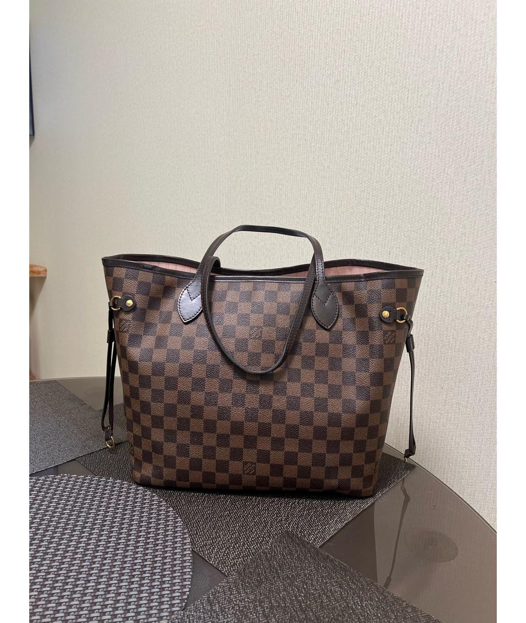 LOUIS VUITTON Коричневая сумка тоут, фото 9