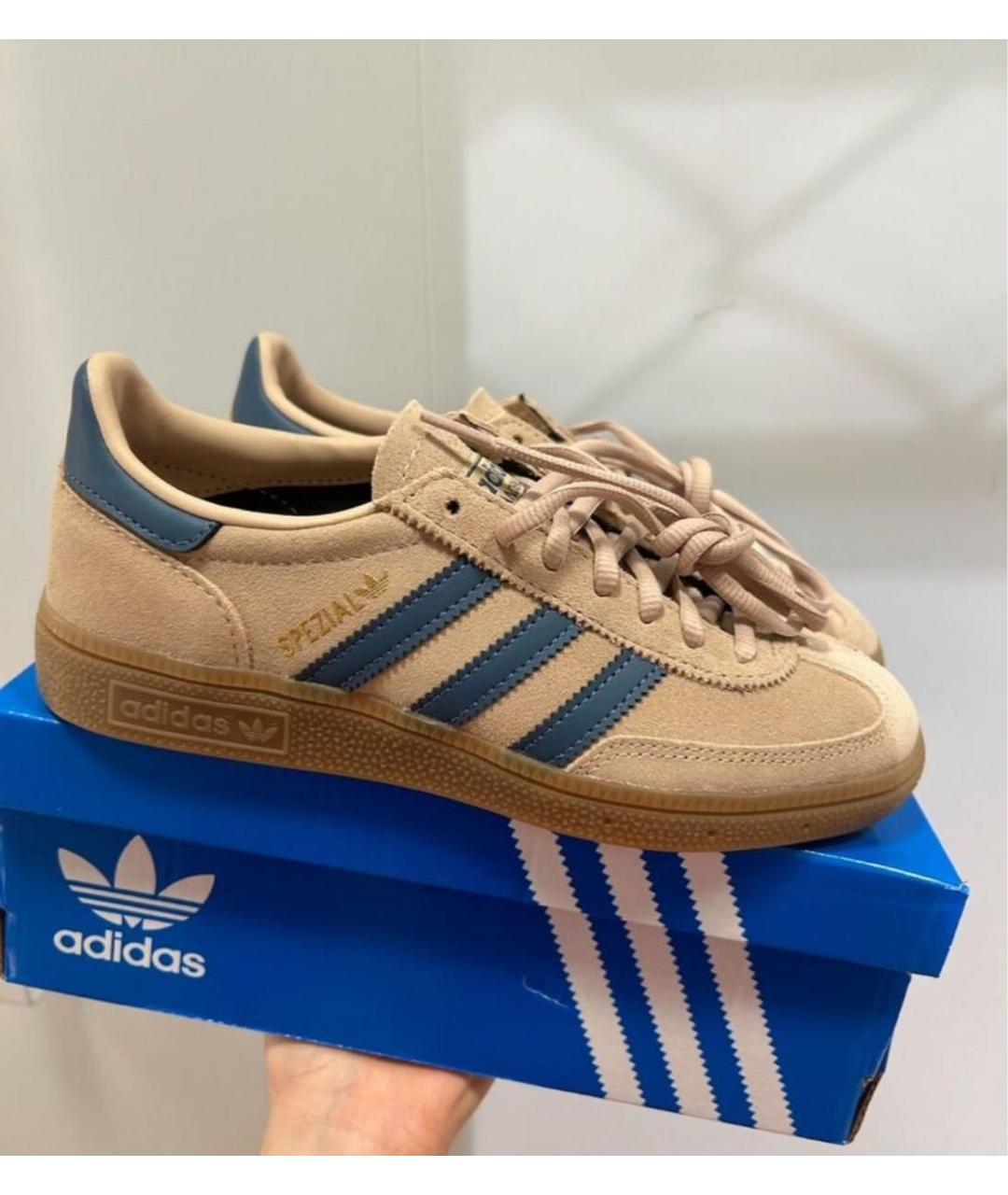 ADIDAS Коричневые замшевые кроссовки, фото 7