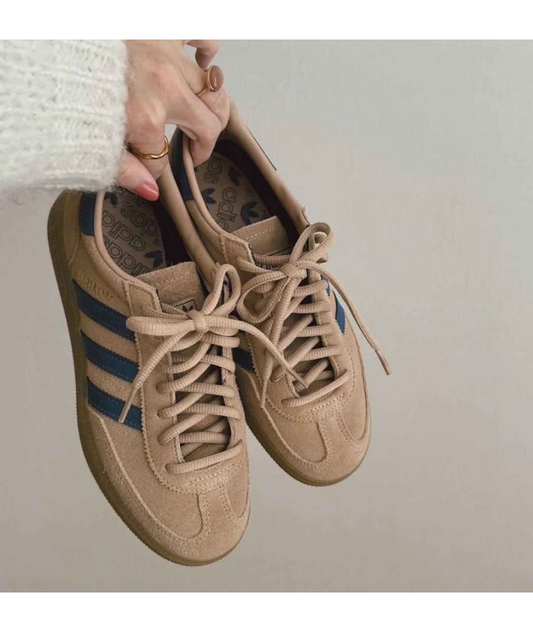 ADIDAS Коричневые замшевые кроссовки, фото 8
