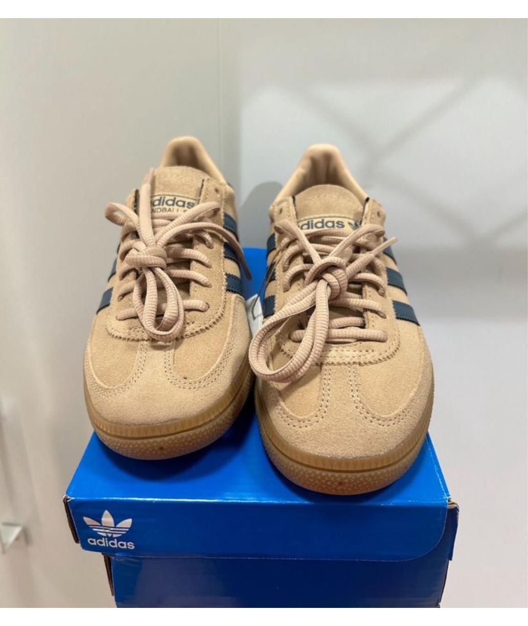 ADIDAS Коричневые замшевые кроссовки, фото 6