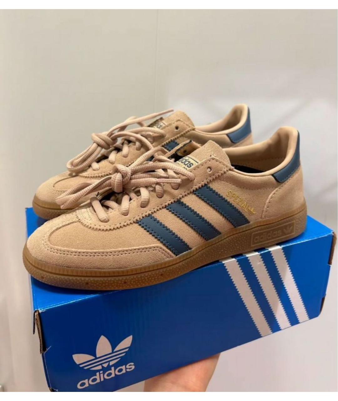 ADIDAS Коричневые замшевые кроссовки, фото 5