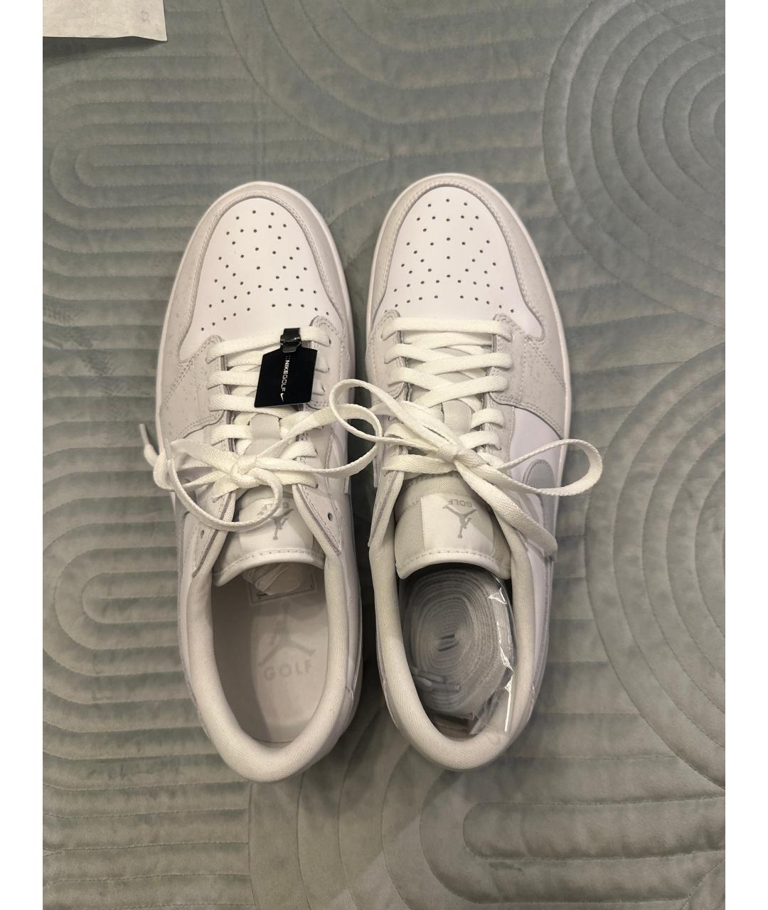 NIKE Белые кожаные низкие кроссовки / кеды, фото 3
