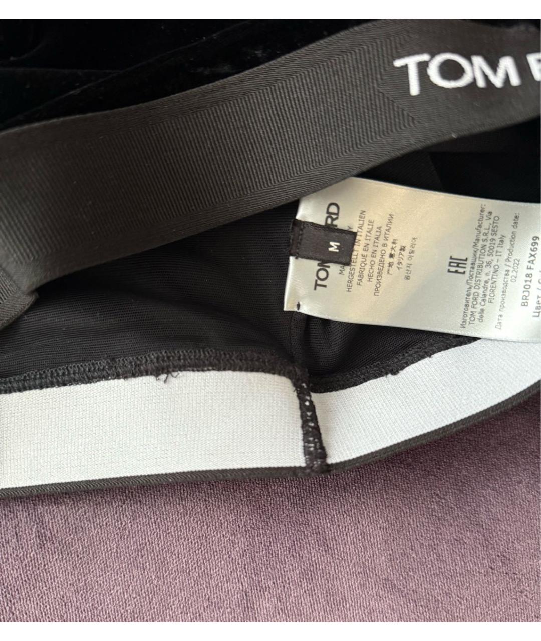 TOM FORD Черная бархатная майка, фото 3