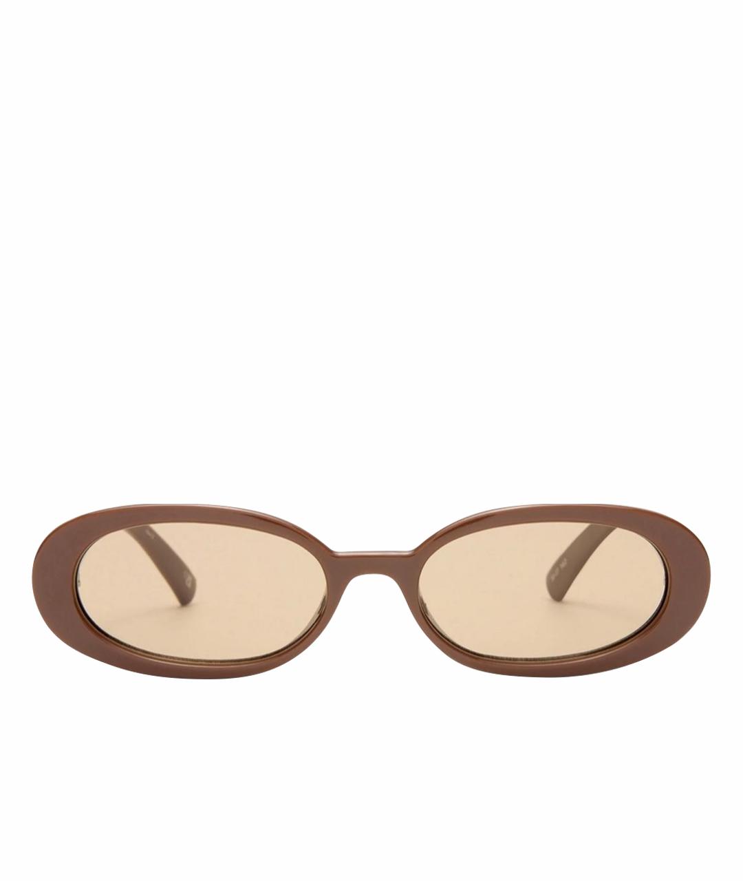 LE SPECS Коричневые пластиковые солнцезащитные очки, фото 1
