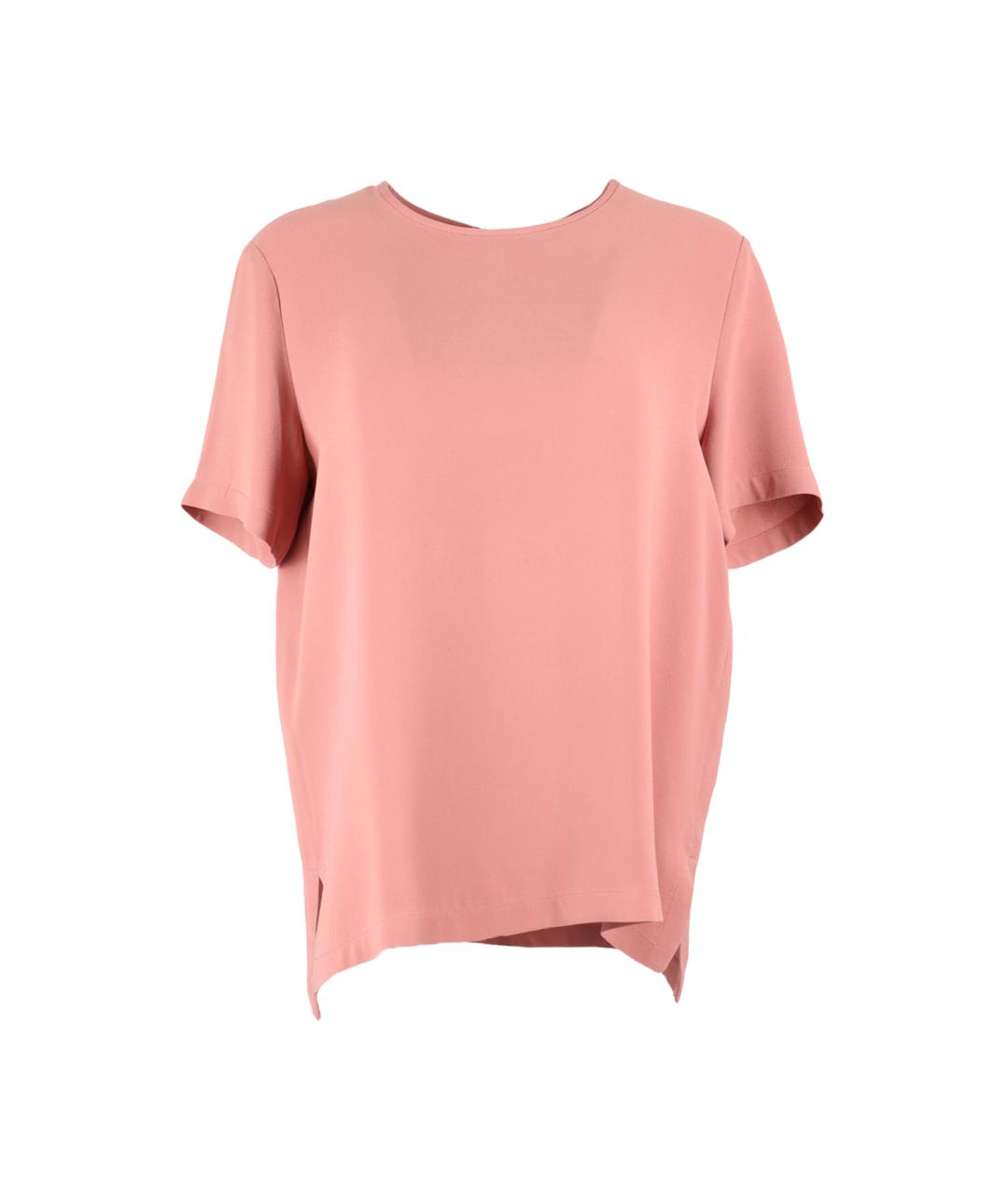 MAX MARA Розовая шелковая блузы, фото 1