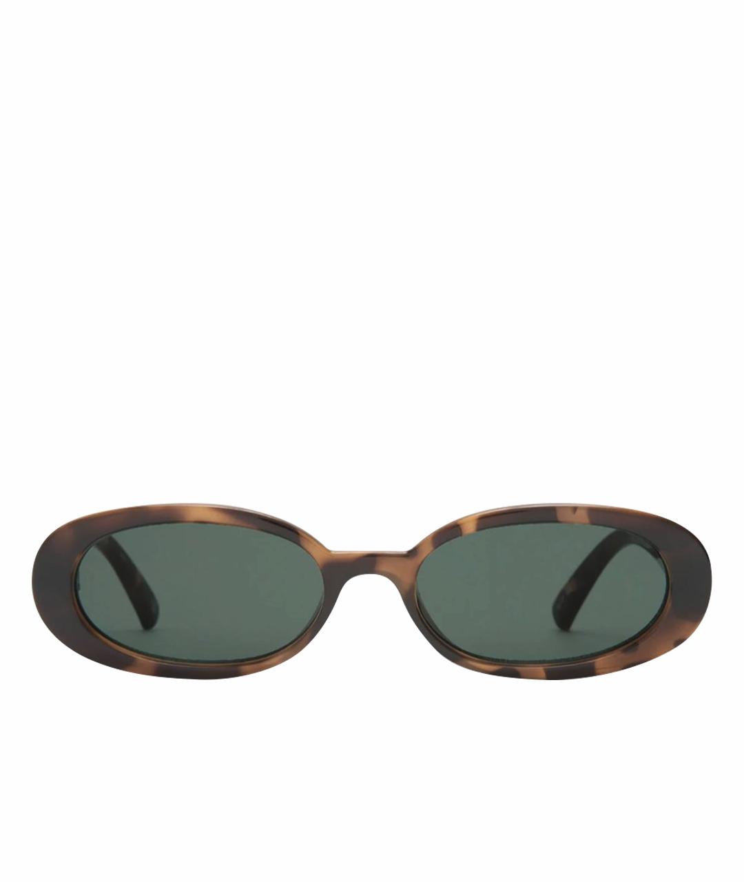 LE SPECS Коричневые пластиковые солнцезащитные очки, фото 1