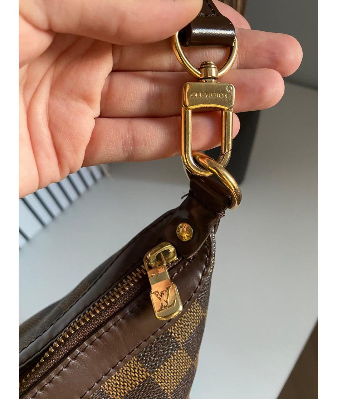 LOUIS VUITTON Коричневая сумка с короткими ручками, фото 4