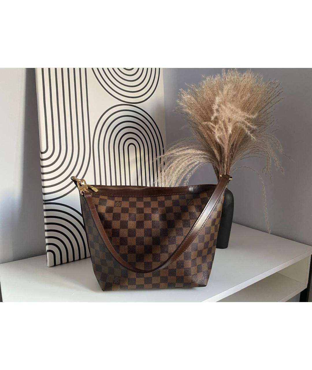 LOUIS VUITTON Коричневая сумка с короткими ручками, фото 6