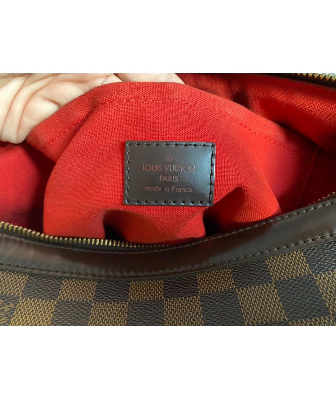 LOUIS VUITTON Коричневая сумка с короткими ручками, фото 5