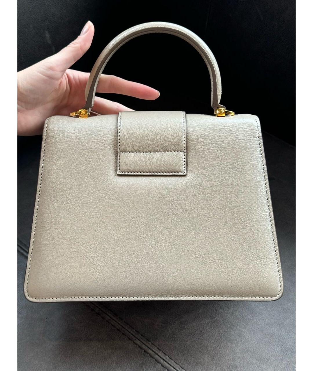 TOM FORD Бежевая кожаная сумка с короткими ручками, фото 3