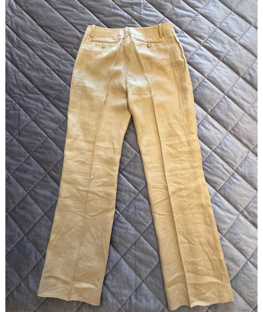RALPH LAUREN Льняные прямые брюки, фото 2