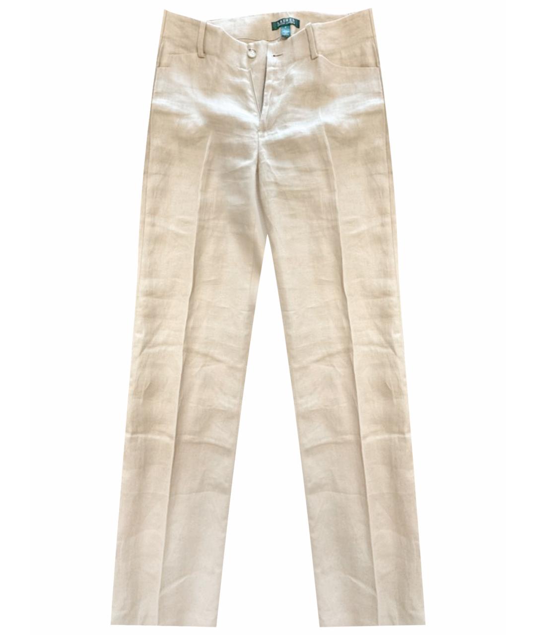 RALPH LAUREN Льняные прямые брюки, фото 1