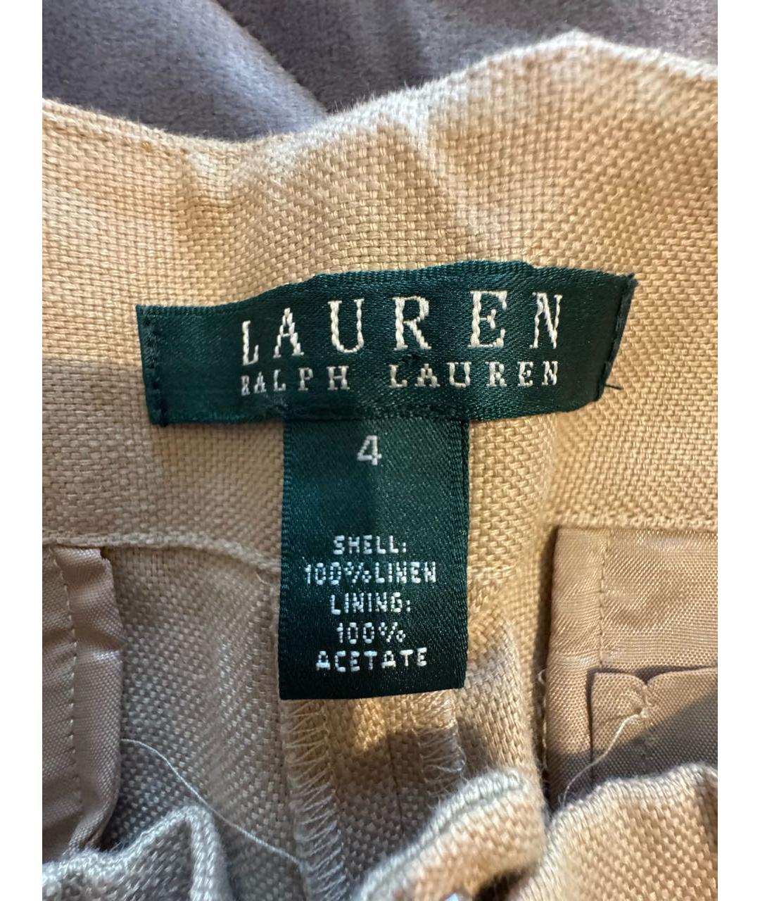 RALPH LAUREN Льняные прямые брюки, фото 4