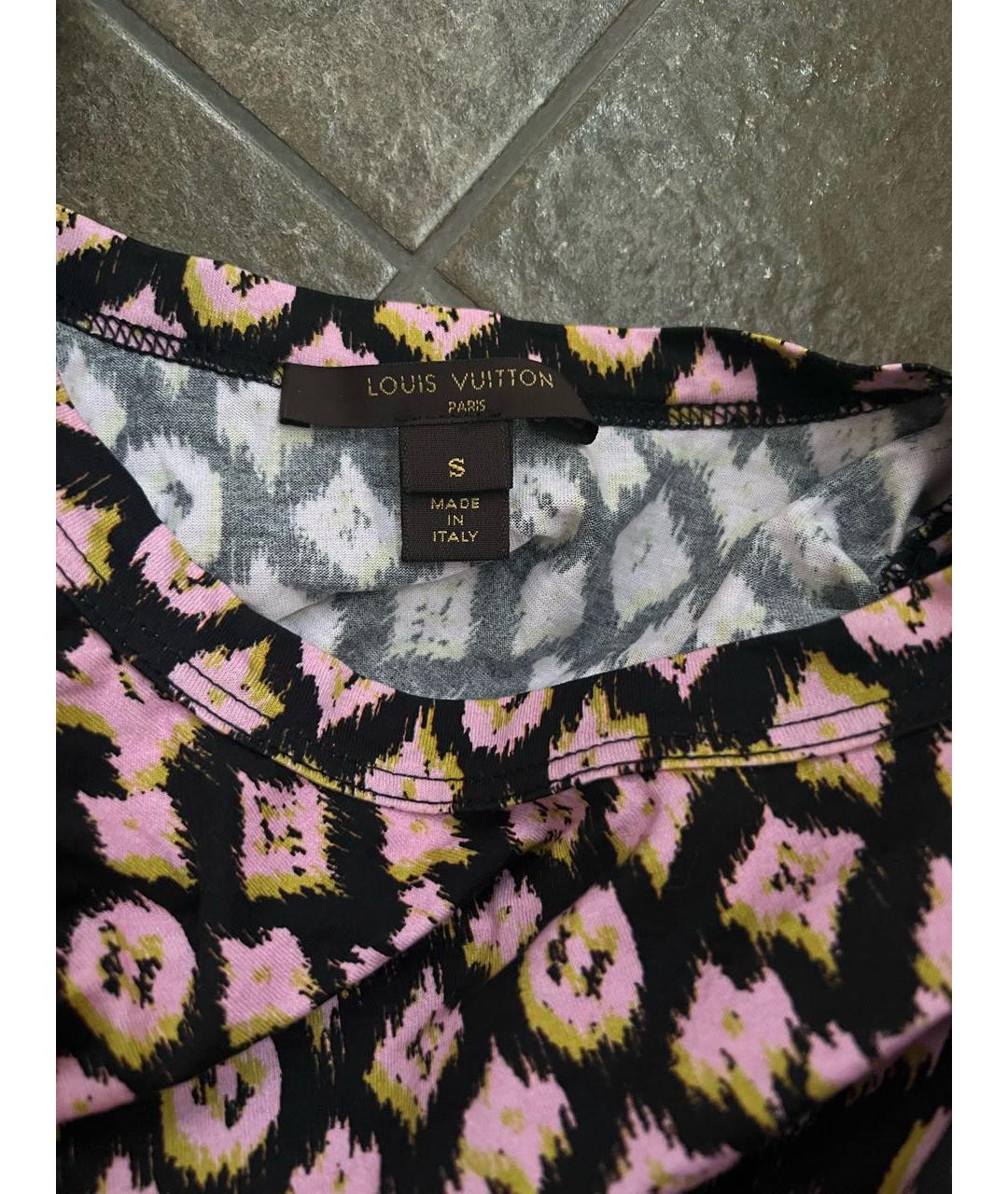 LOUIS VUITTON Хлопковая футболка, фото 3