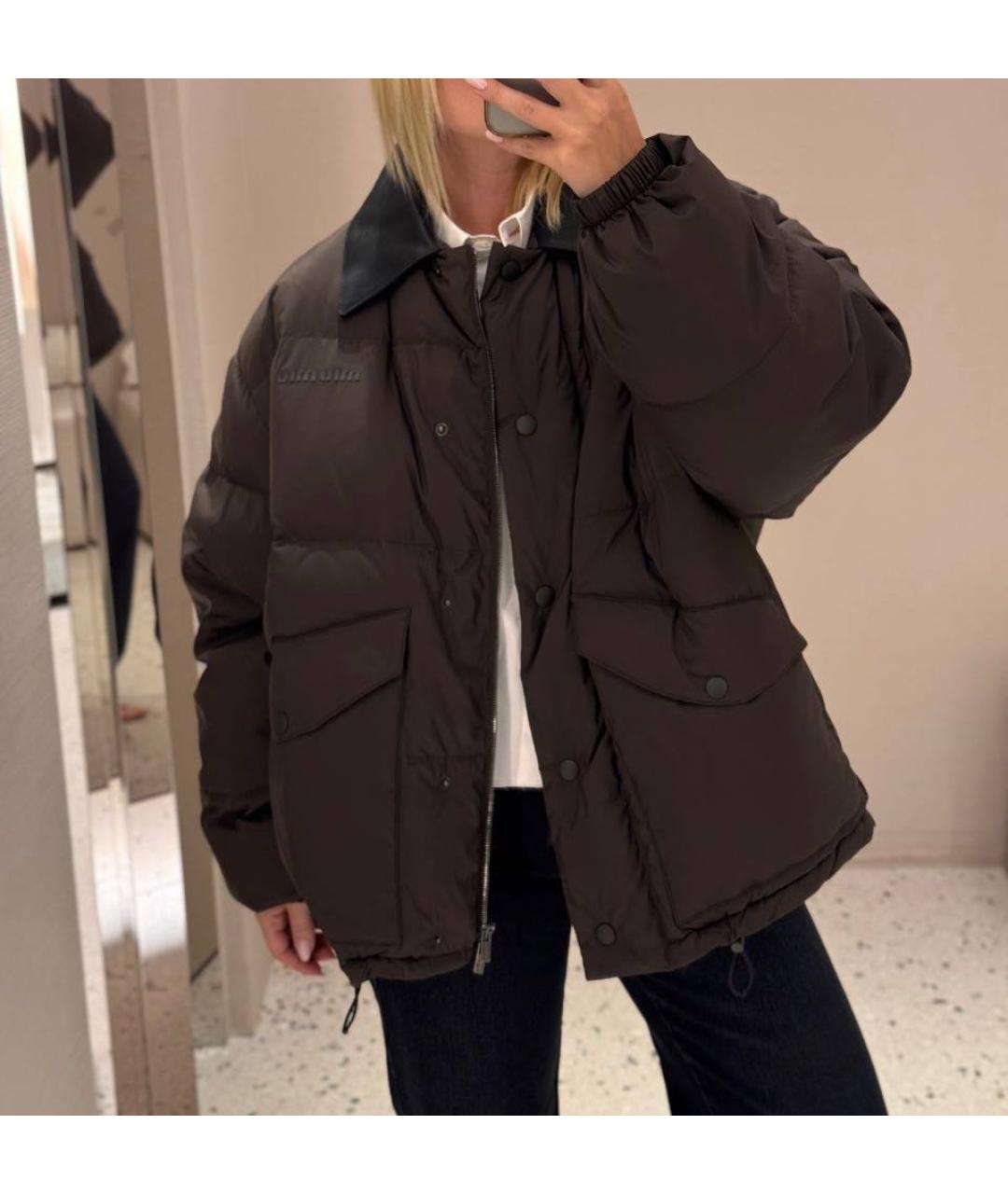MIU MIU Коричневая куртка, фото 3