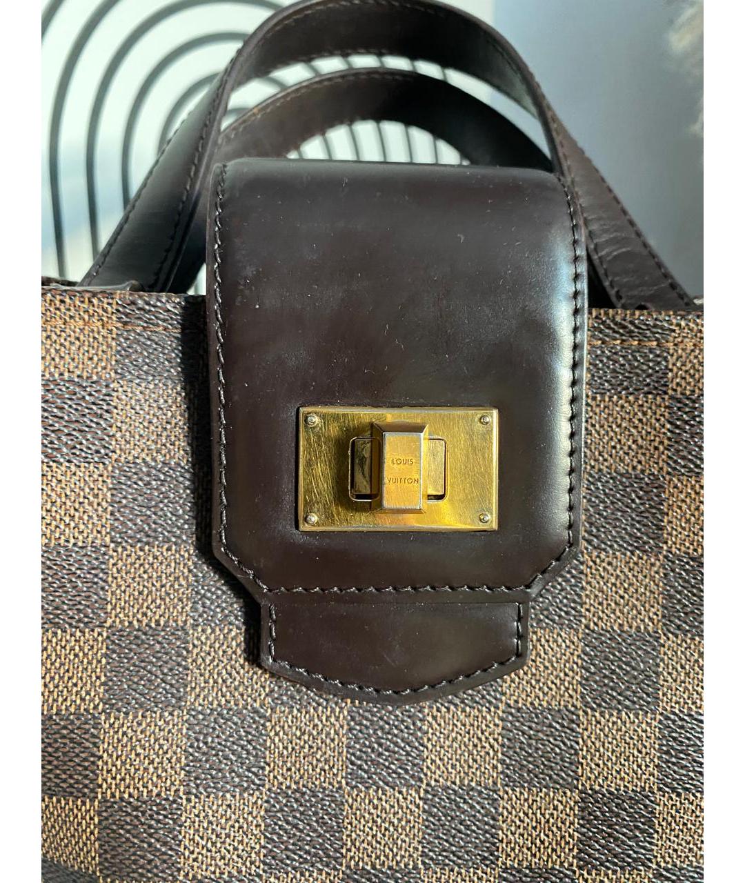 LOUIS VUITTON Коричневая сумка с короткими ручками, фото 5