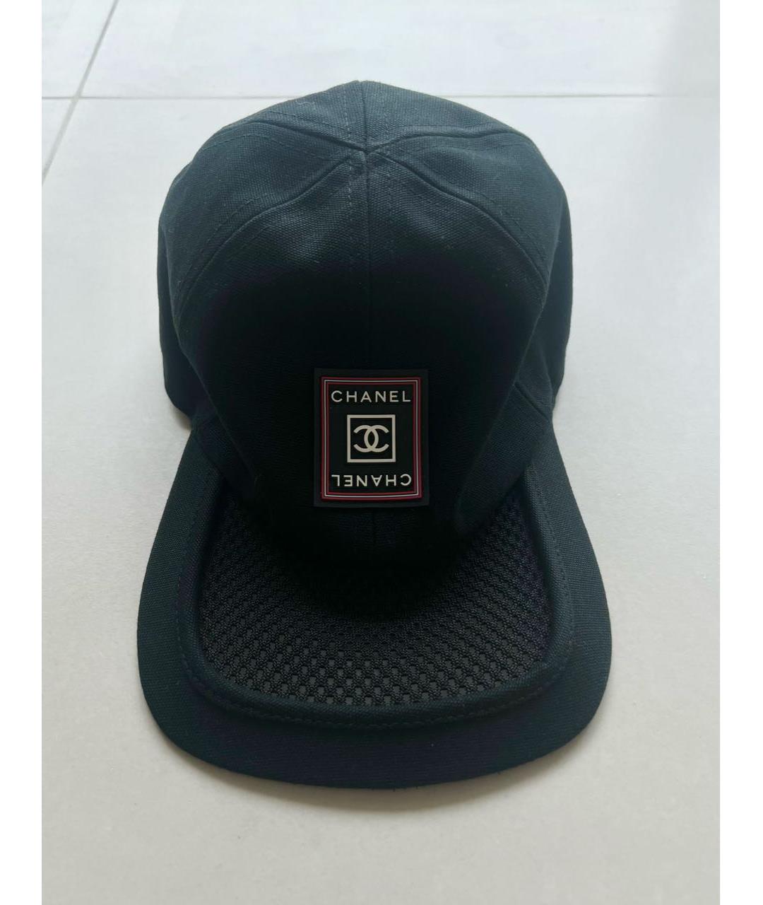 CHANEL Темно-синяя хлопковая кепка, фото 9