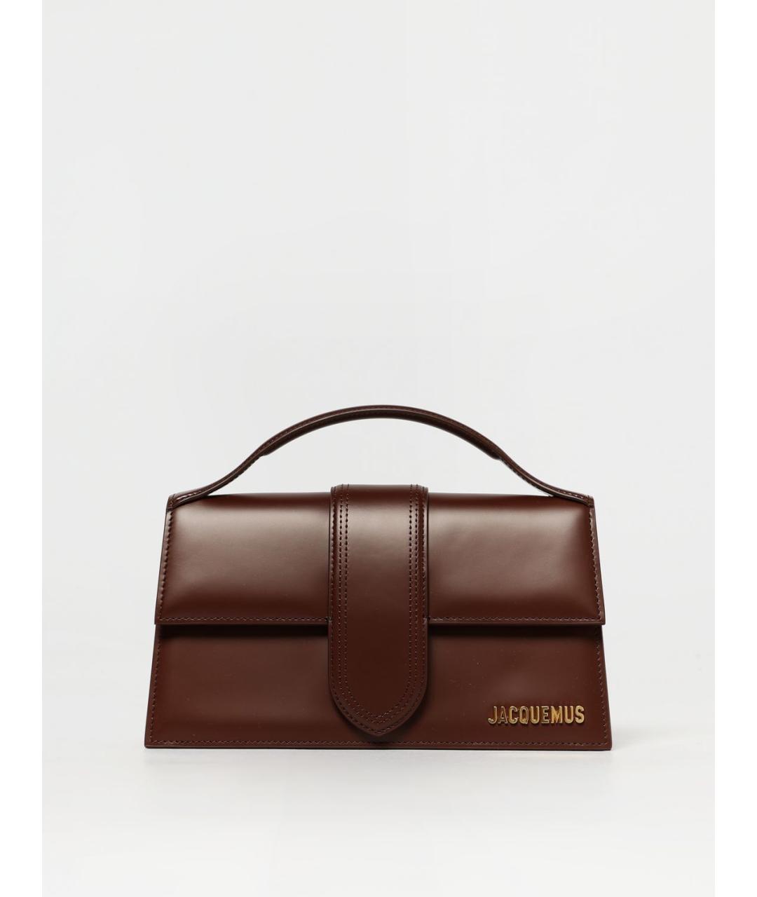 JACQUEMUS Коричневая сумка с короткими ручками, фото 5
