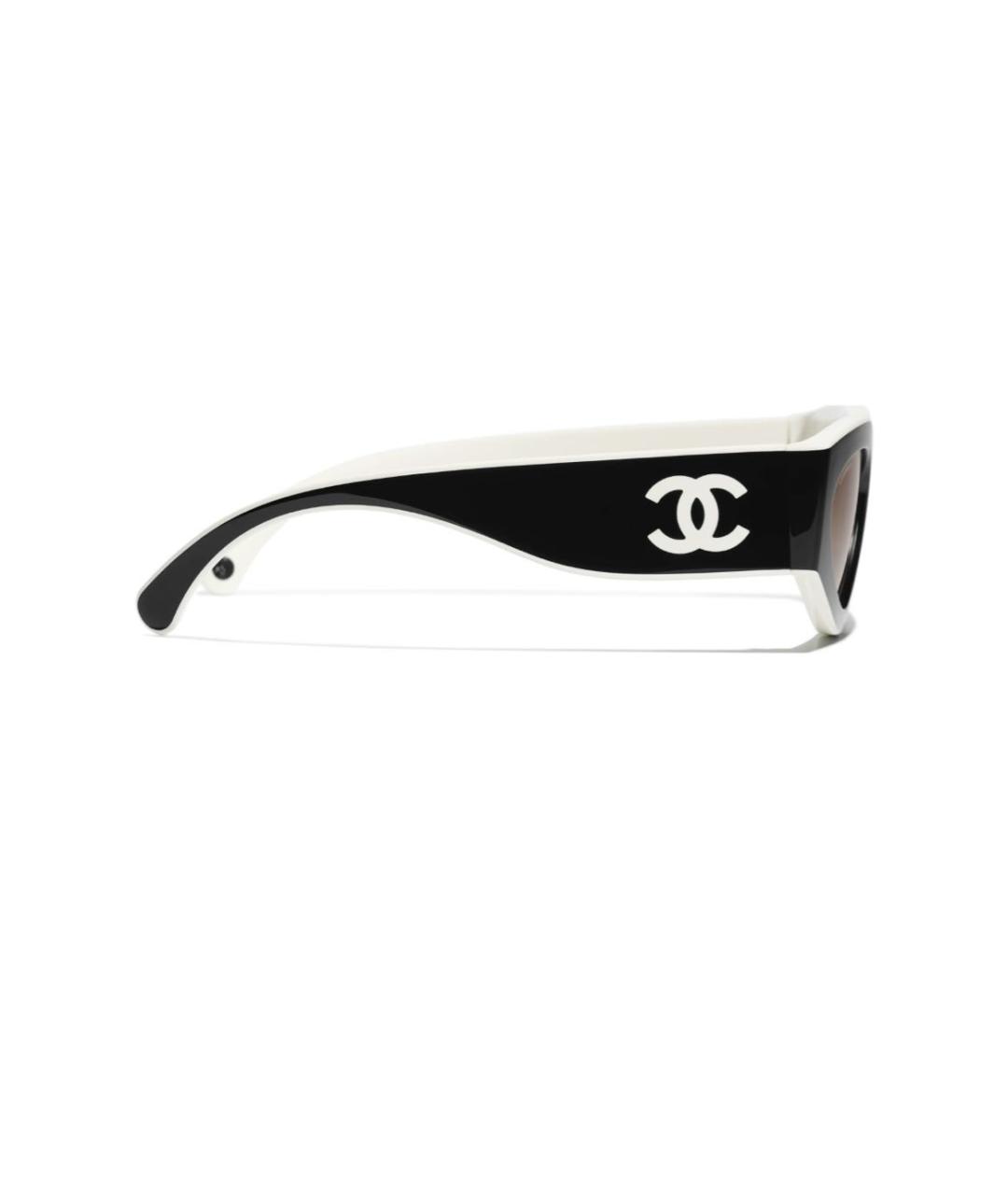 CHANEL Черные пластиковые солнцезащитные очки, фото 3