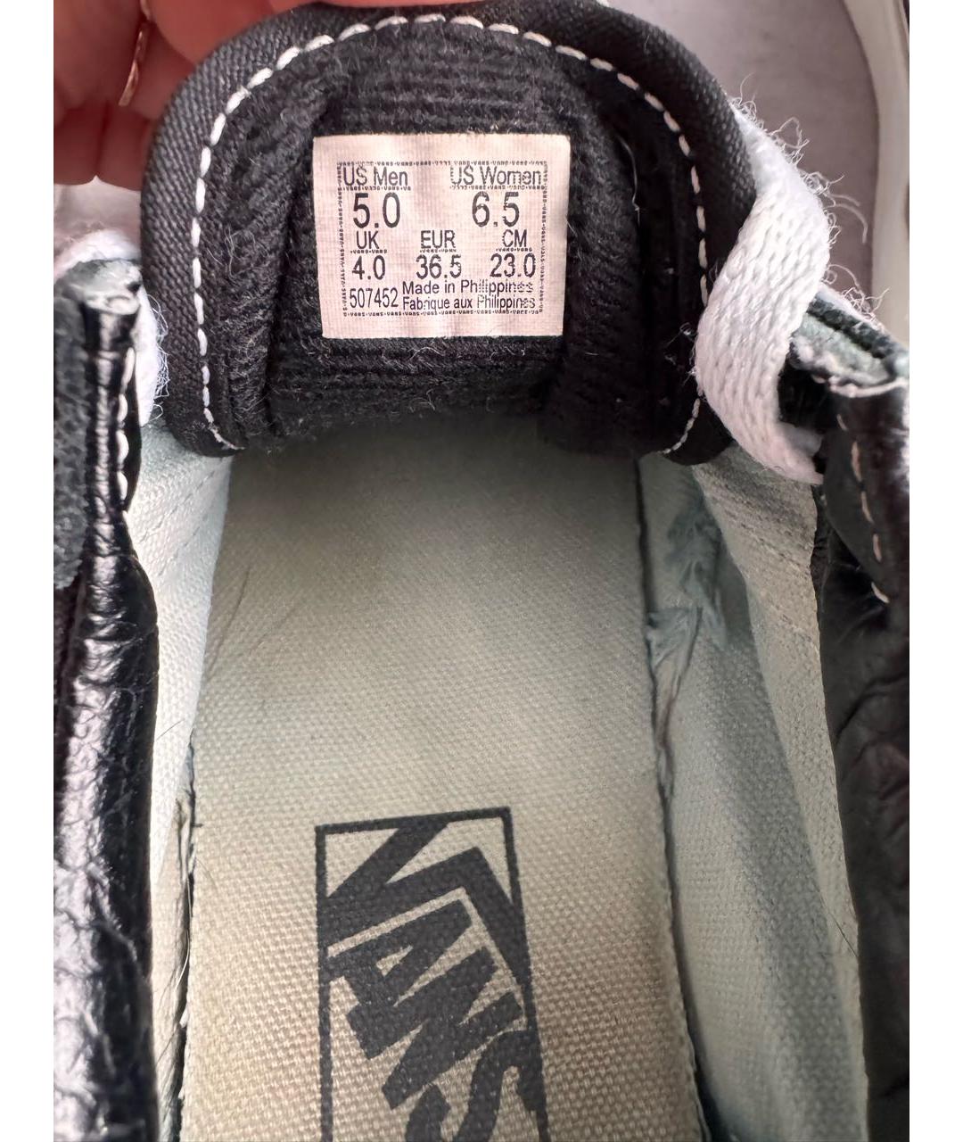 VANS Черные текстильные кеды, фото 6