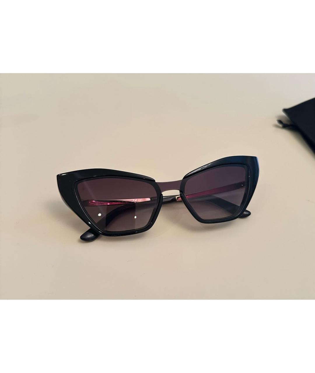 DOLCE&GABBANA Черные пластиковые солнцезащитные очки, фото 5