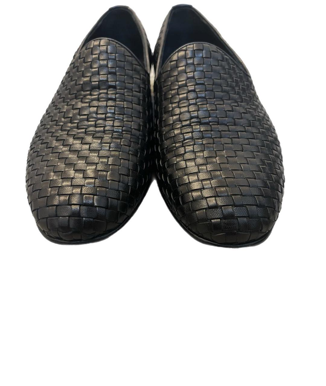 SANTONI Черные кожаные лоферы, фото 6