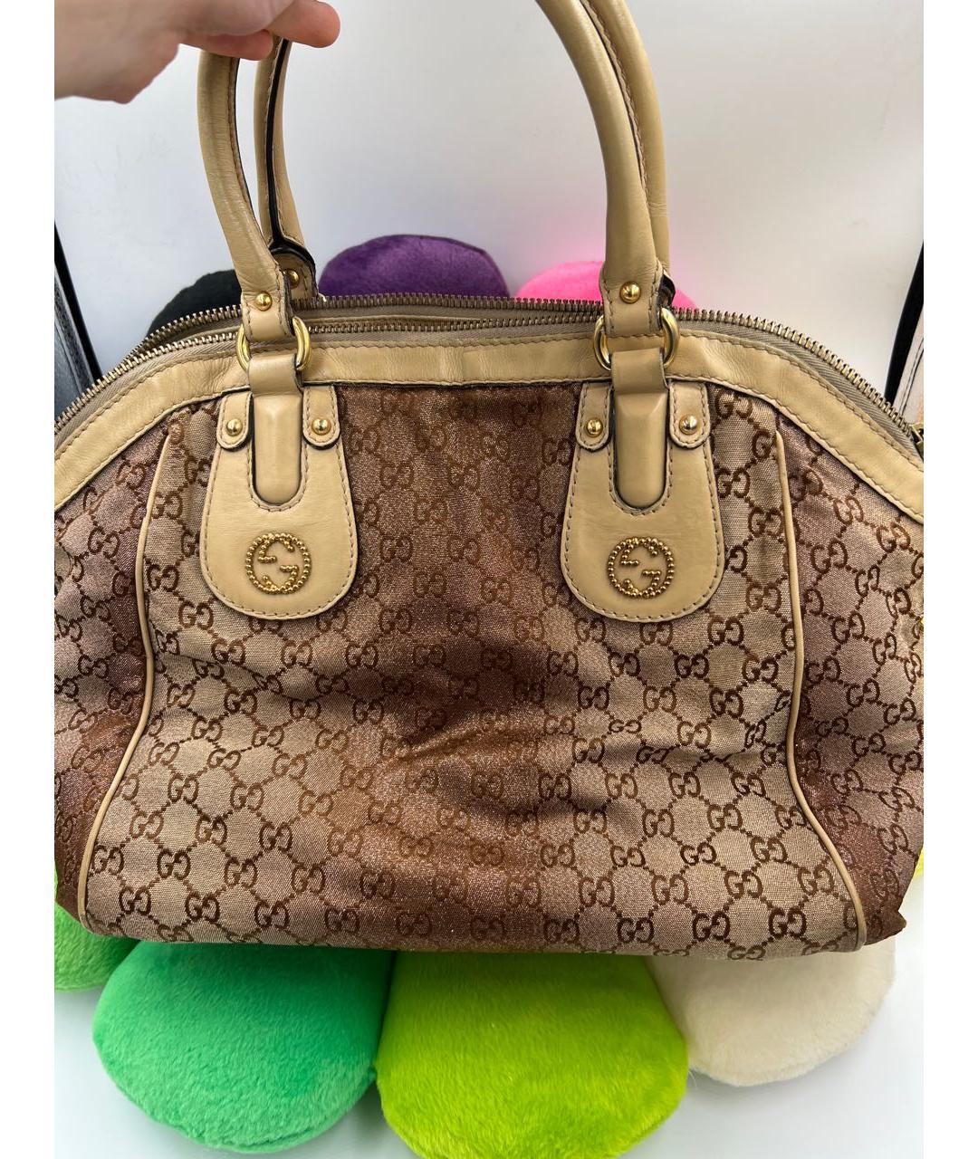 GUCCI Бежевая сумка тоут, фото 2