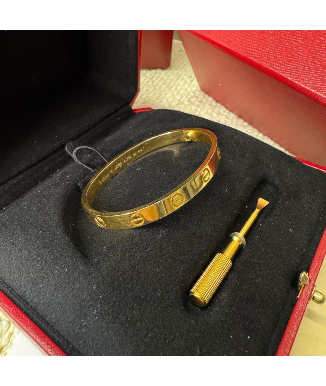 CARTIER Золотой браслет из желтого золота, фото 4