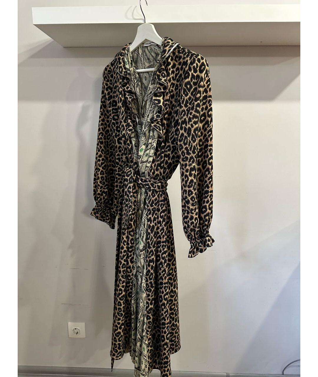 BALENCIAGA Мульти полиэстеровое повседневное платье, фото 5
