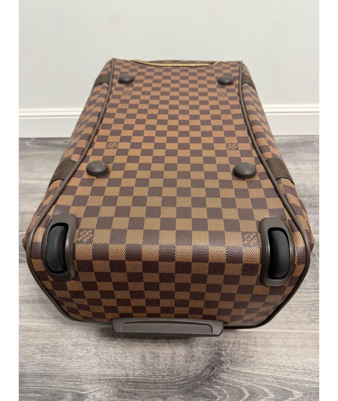 LOUIS VUITTON Коричневый чемодан, фото 6