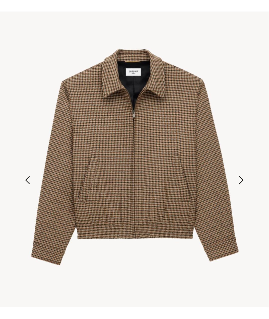 SAINT LAURENT Коричневая шерстяная куртка, фото 2