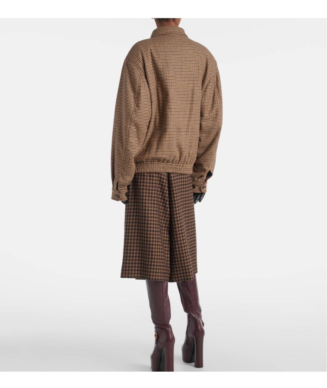 SAINT LAURENT Коричневая шерстяная куртка, фото 4