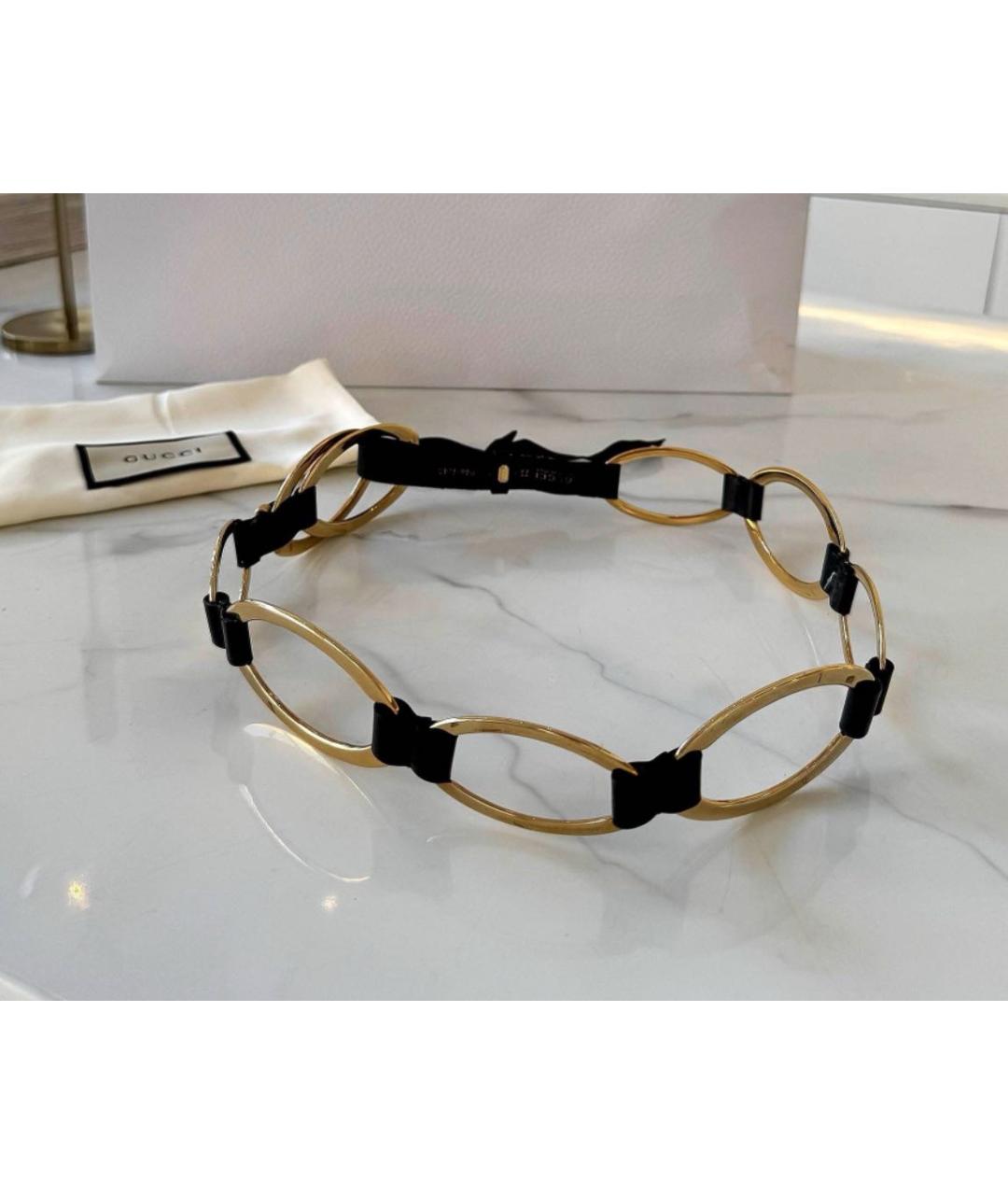GUCCI Черный кожаный ремень, фото 6