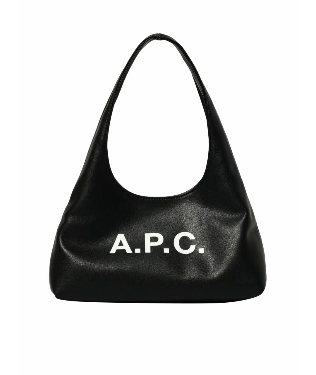 A.P.C. Черная сумка через плечо из искусственной кожи, фото 1
